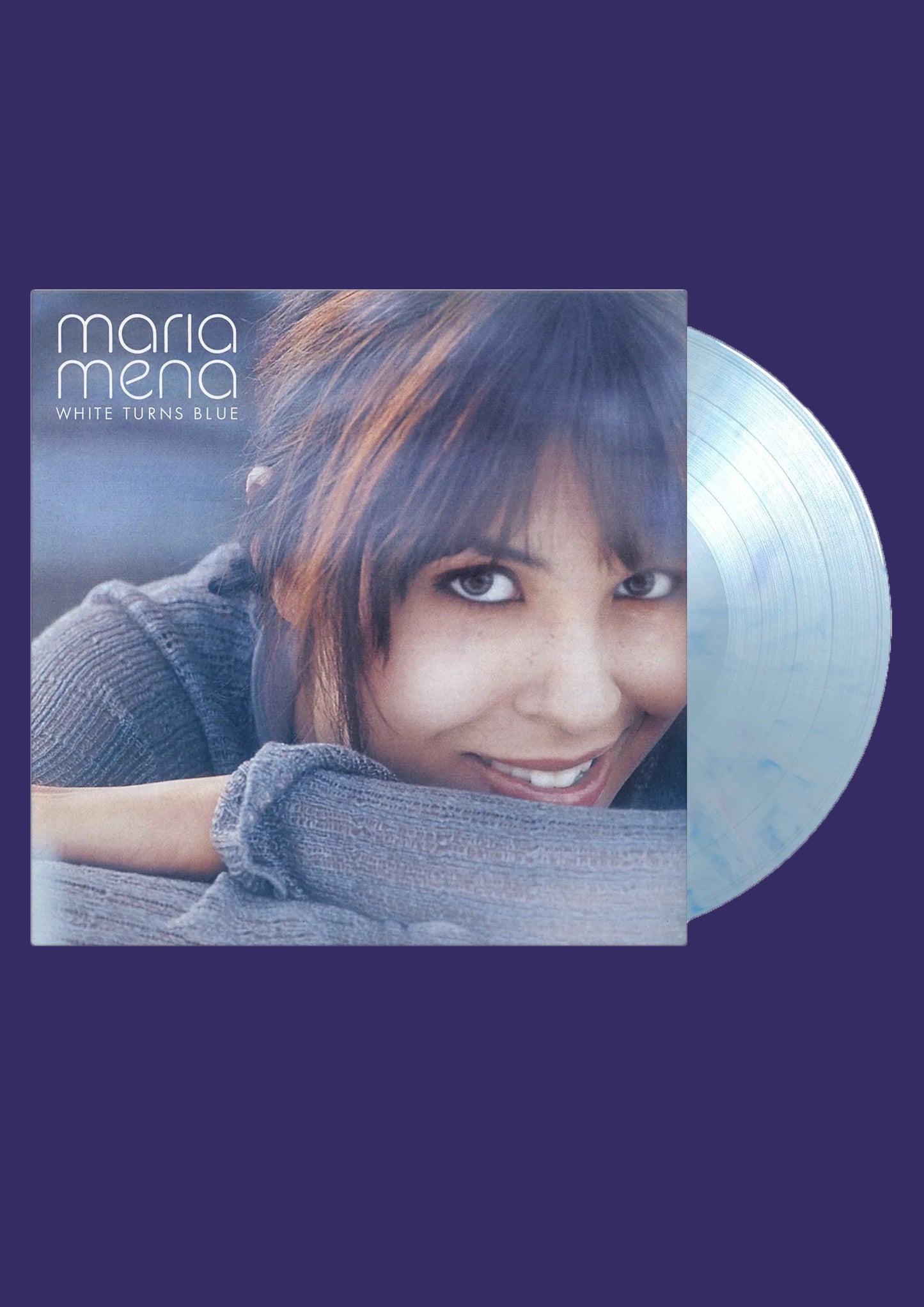 Signert farget vinyl - White Turns Blue